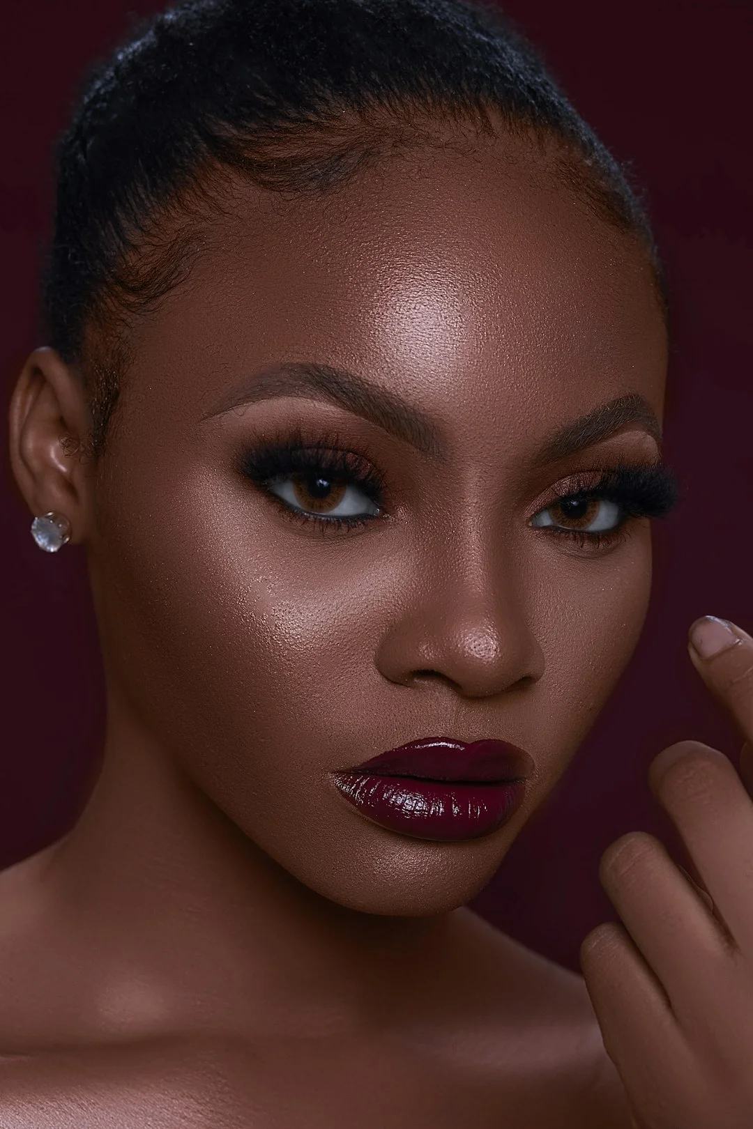 室內人像拍攝燈光配置示意圖